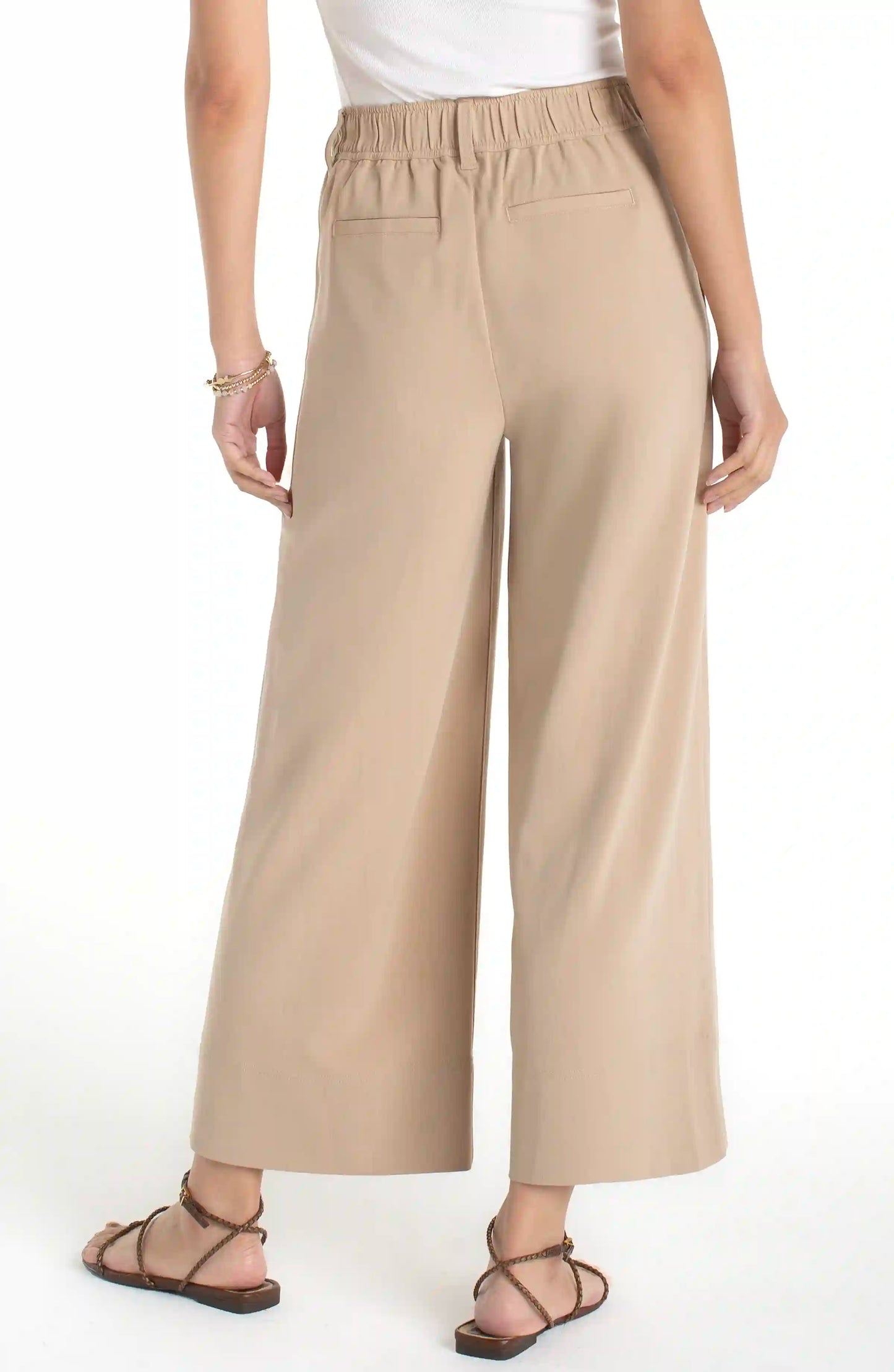 Liverpool Pleated Wide Leg Pant LM7B06TS39