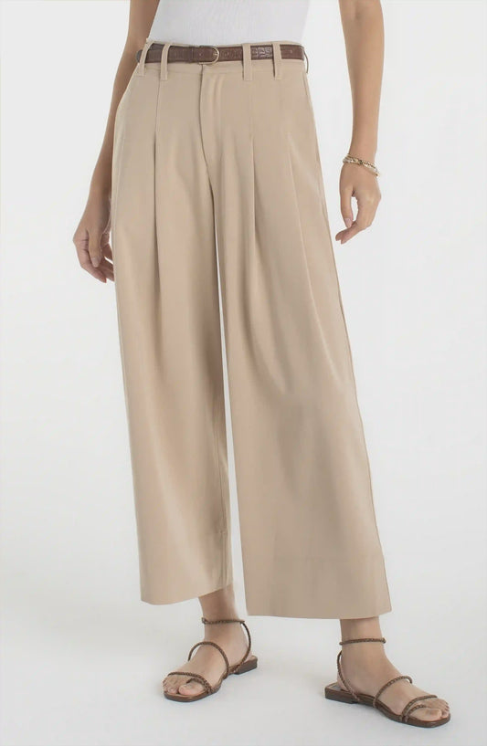 Liverpool Pleated Wide Leg Pant LM7B06TS39