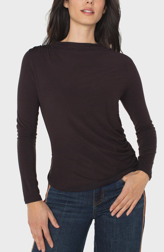 Liverpool Long Sleeve Mock Neck LM8J02VMK