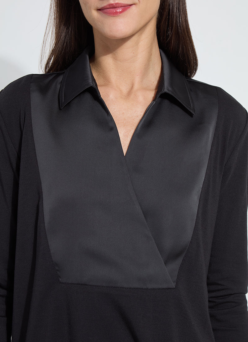Lysse Pietra Shirt Collar Top 23-3672-M4