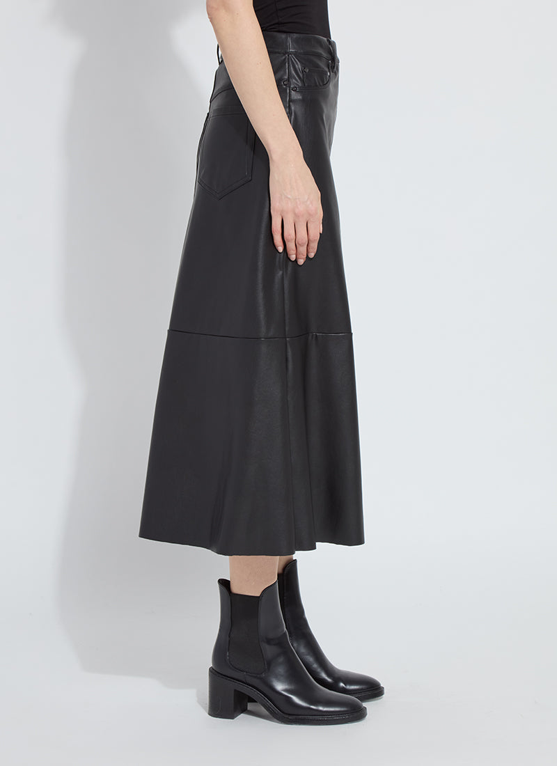 Lysse Waren A-Line Vegan Leather Skirt 32-3710-M8