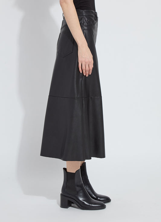 Lysse Waren A-Line Vegan Leather Skirt 32-3710-M8