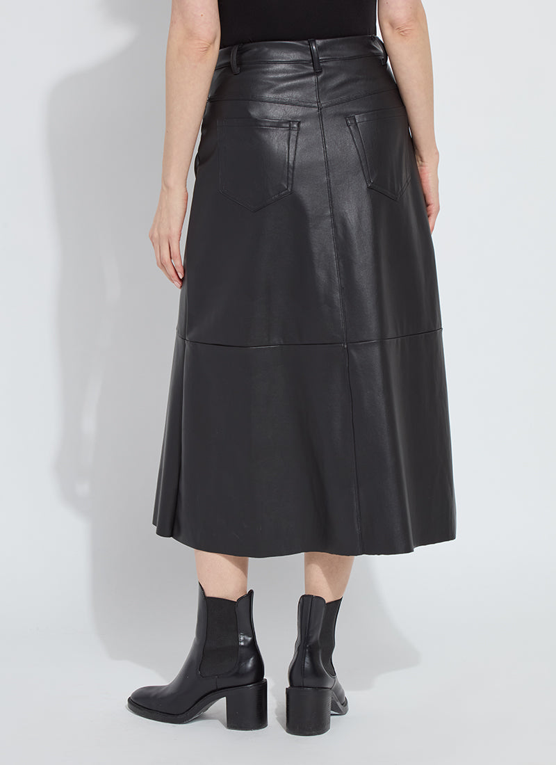 Lysse Waren A-Line Vegan Leather Skirt 32-3710-M8