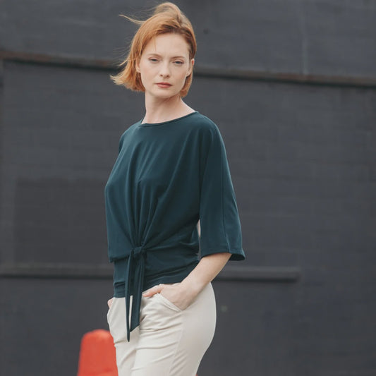 Clara Sunwoo Side Tie Top T207