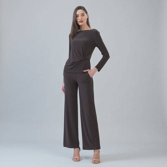 Clara Sunwoo Soft knit Top W/Side Twist T313