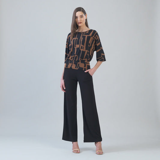 Clara Sunwoo Geo Chain Print Top T343P23
