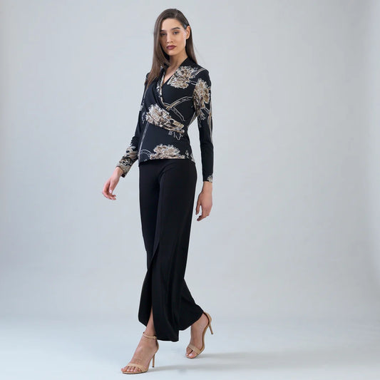 Clara Sunwoo Mum Print Draped Top T415LP7