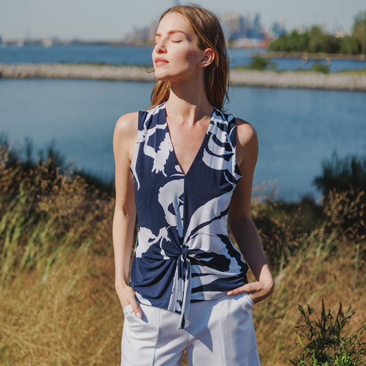 Clara Sunwoo V-Neck Top T49P29
