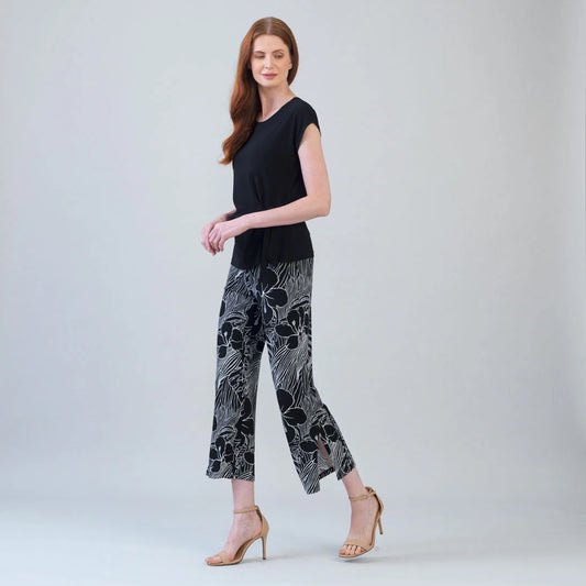 Clara Sunwoo Floral Print Ankle Pant PT28P25