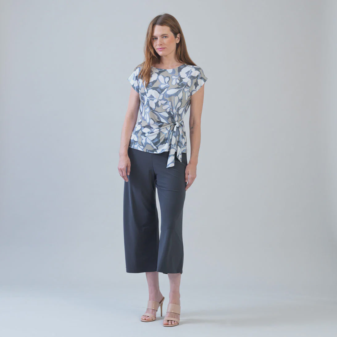 Clara Sunwoo Floral Print Side Tie Top 7916
