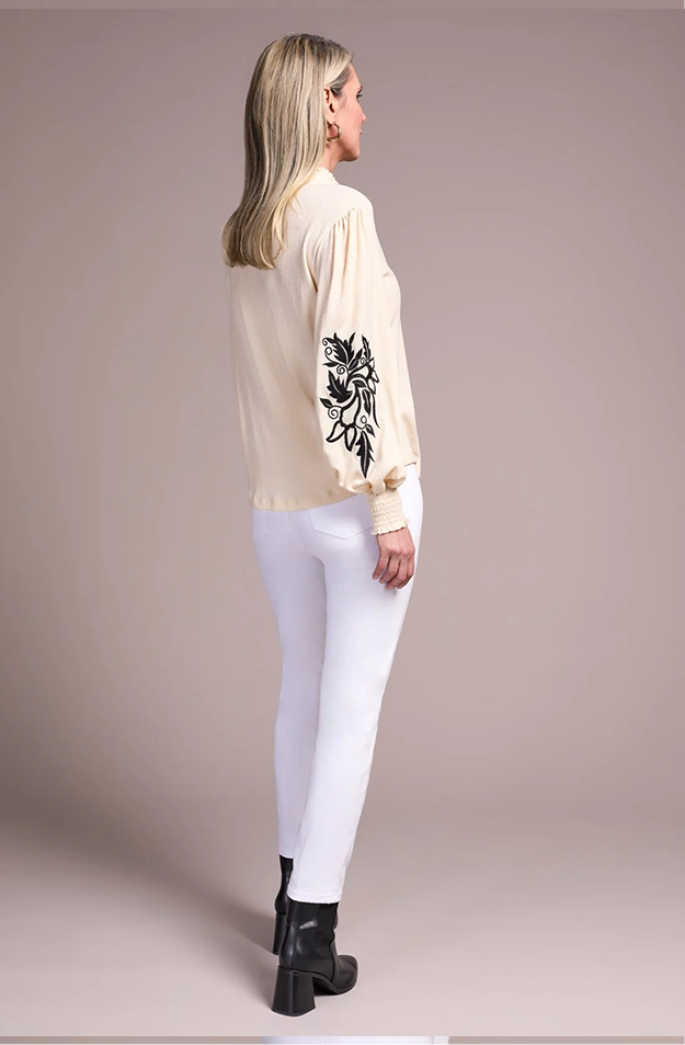 Tribal L/S Mock Neck Top 2341O 8330