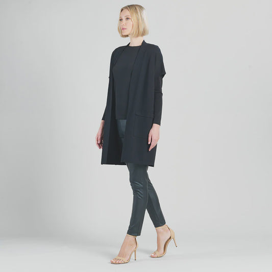 Clara Sunwoo Ponte Knit Cap Slv Vest VPJK