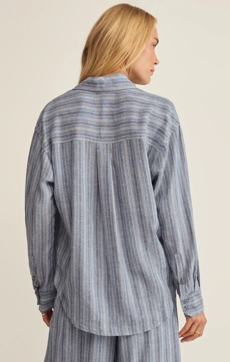 Z Supply Perfect Stripe Button Up ZT262689