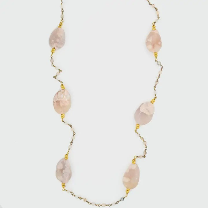 Julio Designs Lakeside Sakura Necklace