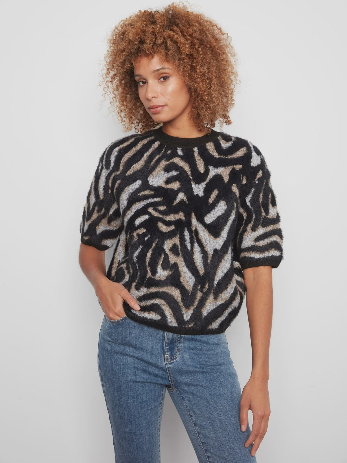 Charlie B Balloon Shape Sweater C2858J/635C