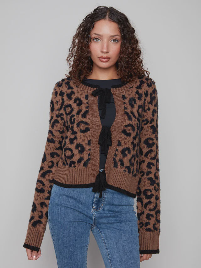 Charlie B Bow Tie Cardigan C2933