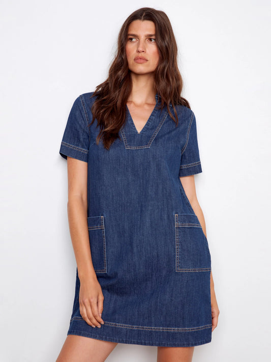 Charlie B Denim Dress C3229/519C
