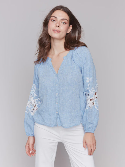 Charlie B Raglan Blouse C4600E/240C