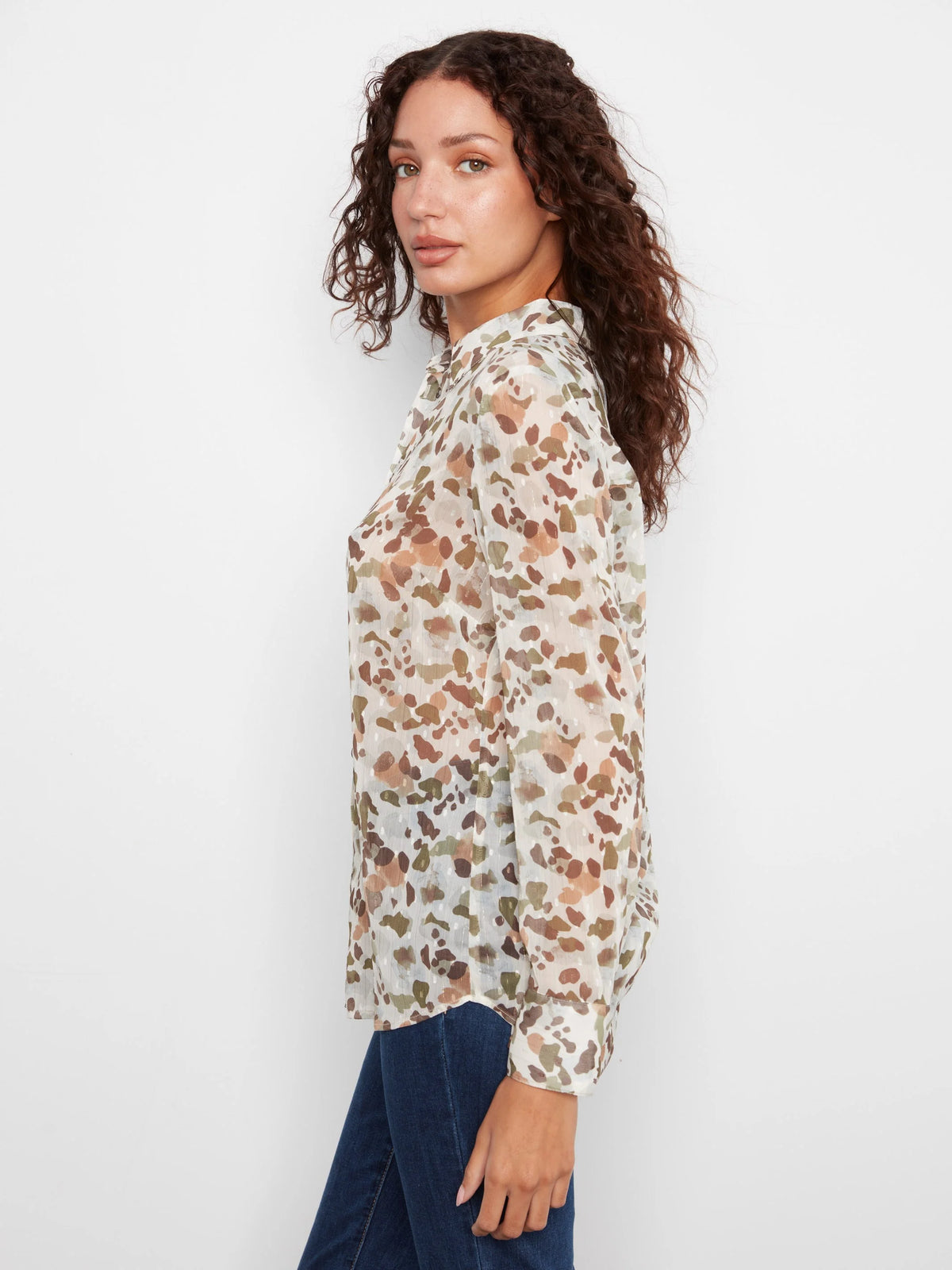 Charlie B Long Slv Button Up Shirt C4252YY/335C