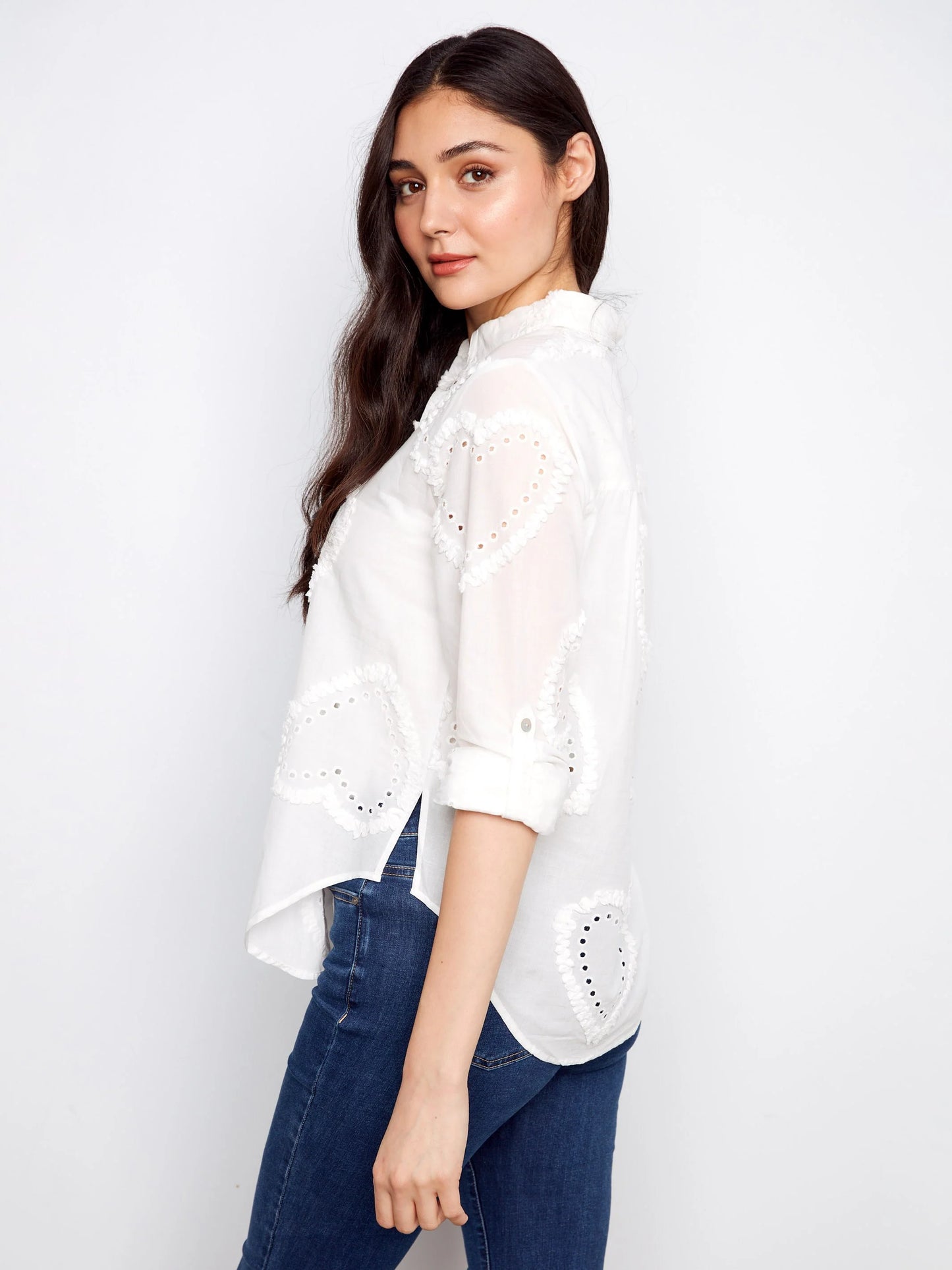 Charlie B Textured Blouse C4652E / 609C