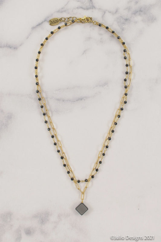 Julio Designs Fanta Gemstone Necklace