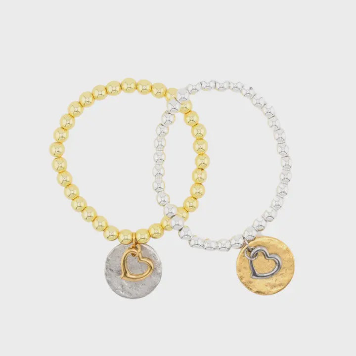 Julio Designs Armor Hammered Disk Bracelet