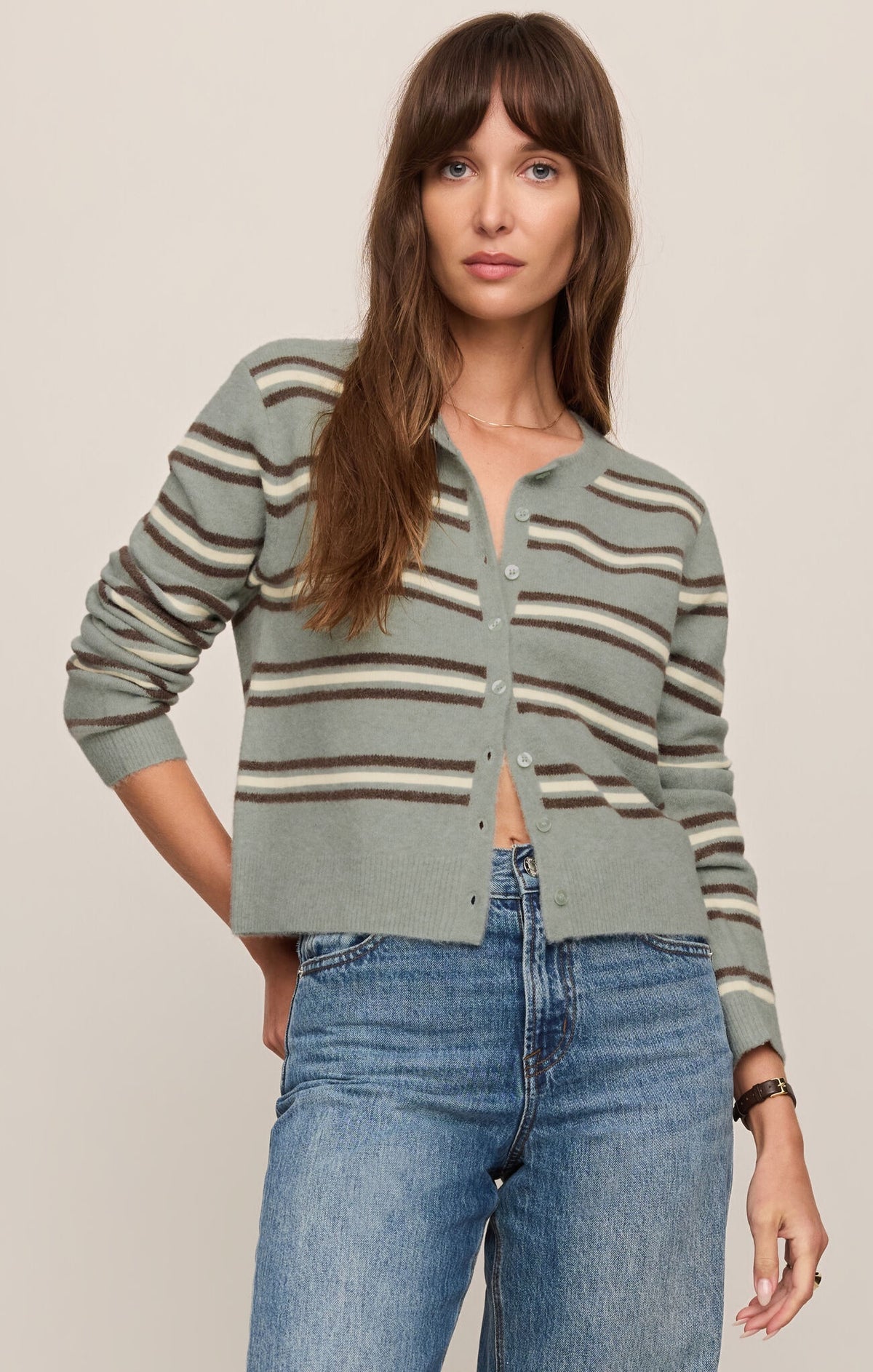 Z Supply Medina Stripe Cardigan ZW263330