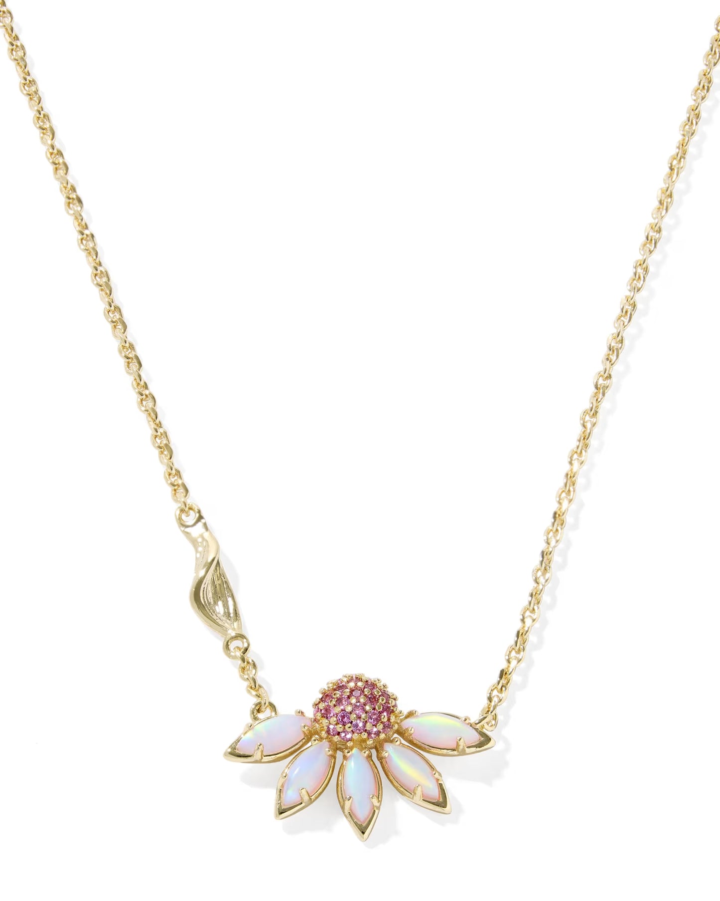 KENDRA SCOTT ANYA FLOWER SHORT PENDANT NECKLACE