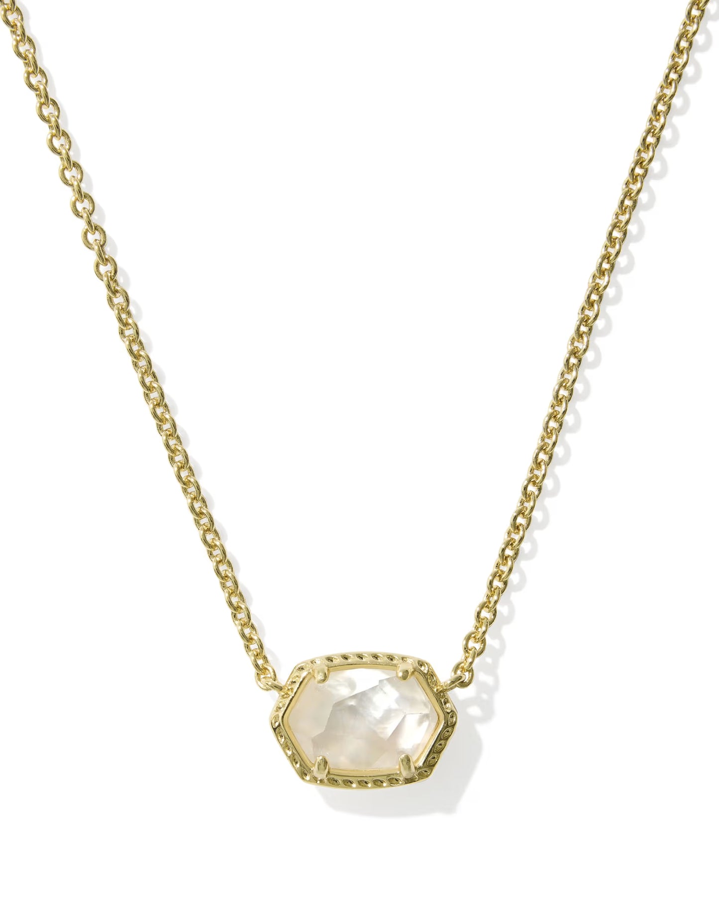 KENDRA SCOTT DAPHNE FRAME SHORT PENDANT NECKLACE