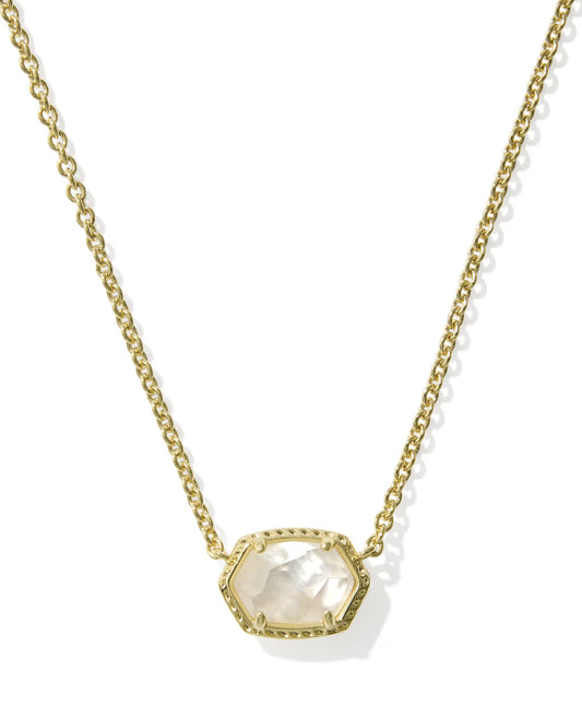 KENDRA SCOTT DAPHNE FRAME SHORT PENDANT NECKLACE