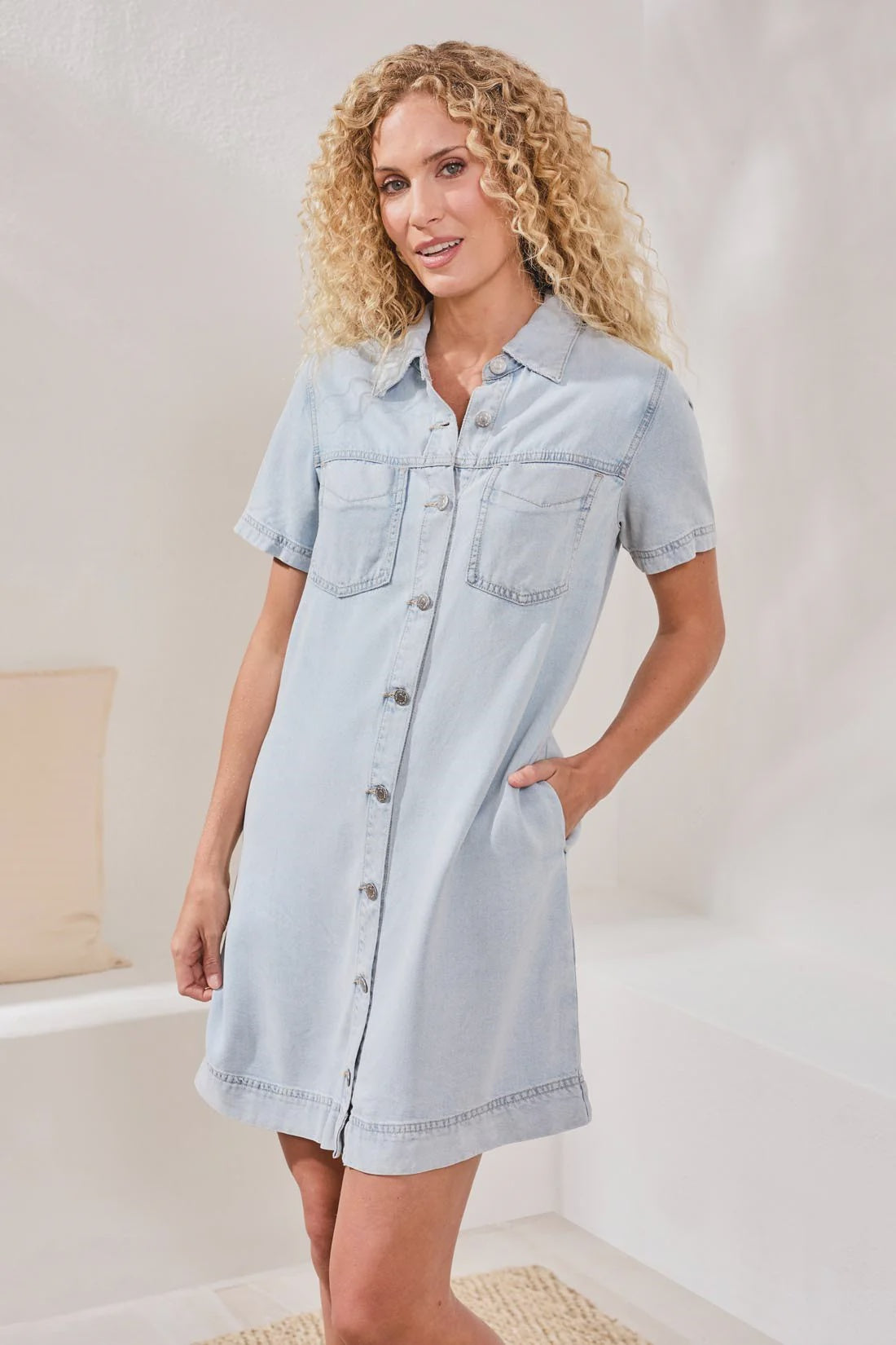 Tribal Denim Dress Blue Thread 6143O-1116
