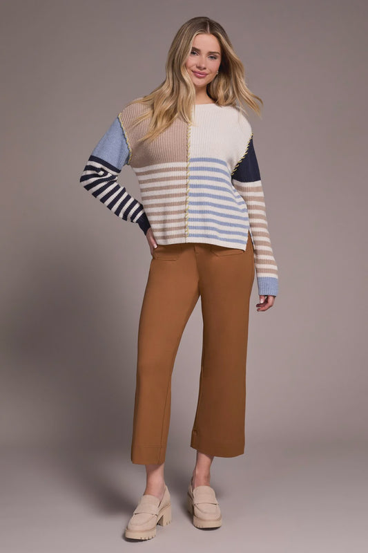 Tribal L/S Boat NK Sweater 2338O-8077