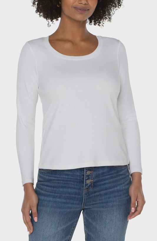 Liverpool Long Sleeve Scoop Neck LM8J01KB01