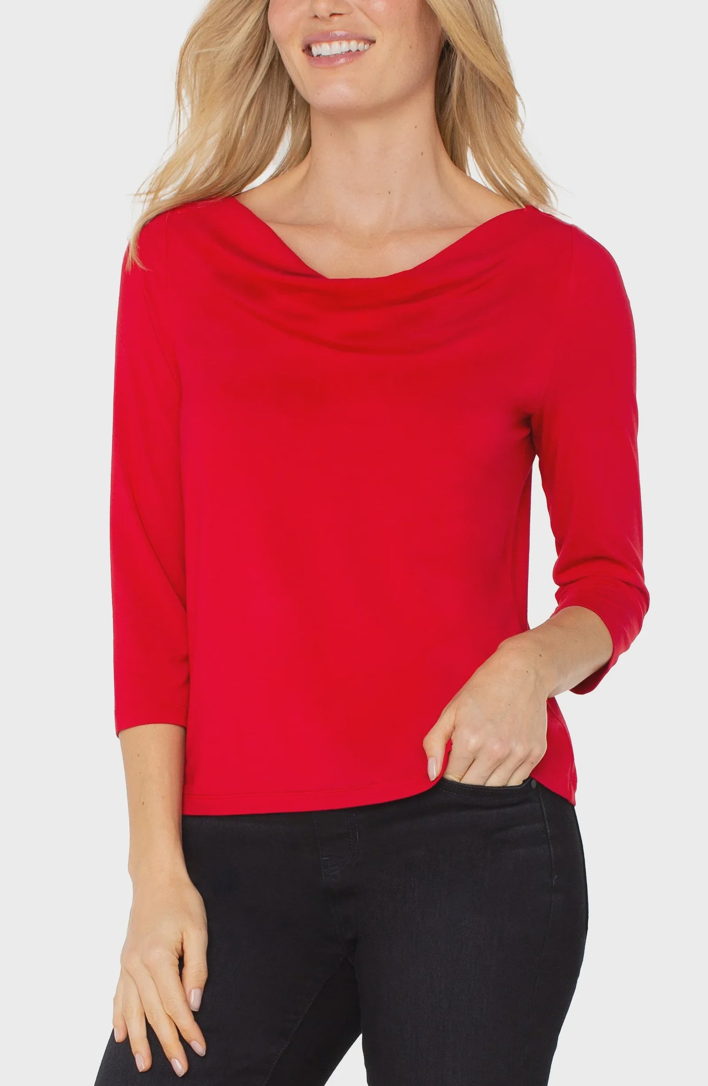 Liverpool Draped Neck Top LM8D24KB02