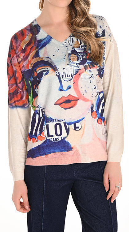 Frank Lyman Knit Top 253816